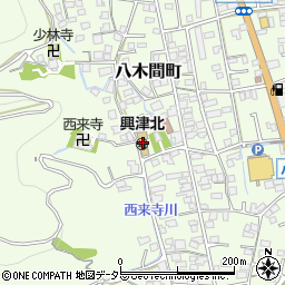 静岡市立清水興津北保育園周辺の地図