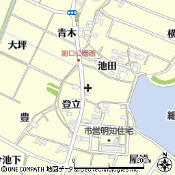 愛知県みよし市明知町池田3周辺の地図