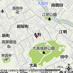 愛知県名古屋市緑区大高町本町51周辺の地図