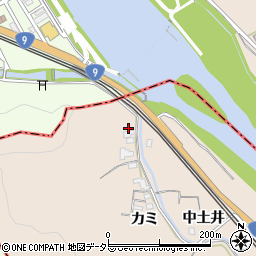 京都府亀岡市千代川町川関カミ周辺の地図
