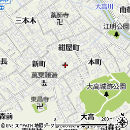 愛知県名古屋市緑区大高町本町71周辺の地図