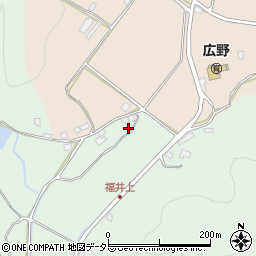 岡山県津山市福井1424周辺の地図