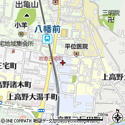 京都府京都市左京区上高野市川町周辺の地図