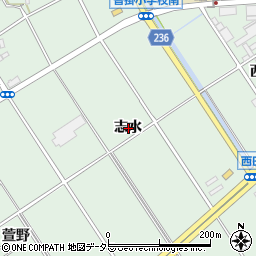 愛知県豊明市沓掛町志水周辺の地図