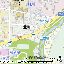 岡山県津山市北町42周辺の地図