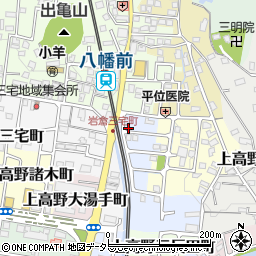 京都府京都市左京区上高野市川町1周辺の地図