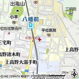 京都府京都市左京区上高野市川町1-35周辺の地図