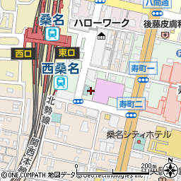 三交イン桑名駅前駐車場周辺の地図