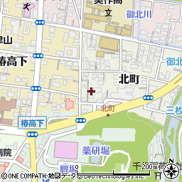 岡山県津山市北町47周辺の地図