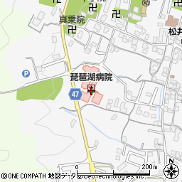 琵琶湖病院（明和会）周辺の地図