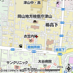 岡山県津山市椿高下41周辺の地図