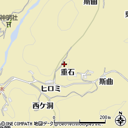 愛知県豊田市豊松町重石周辺の地図