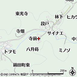 愛知県豊田市鍋田町寺前周辺の地図