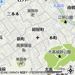 愛知県名古屋市緑区大高町紺屋町21周辺の地図