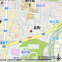 岡山県津山市北町45周辺の地図