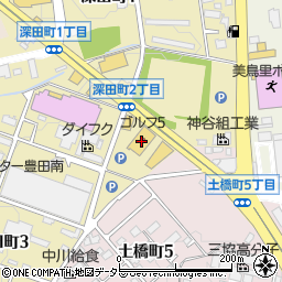 ゴルフ５豊田インター店周辺の地図