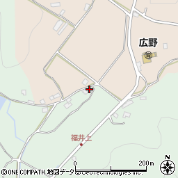 岡山県津山市福井1415周辺の地図