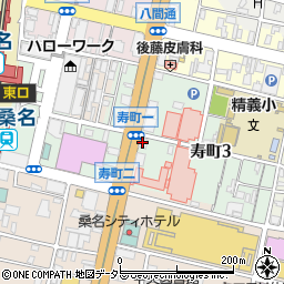 愛知銀行桑名支店銀行周辺の地図