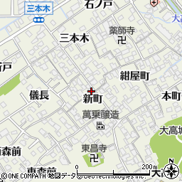 愛知県名古屋市緑区大高町新町周辺の地図