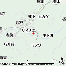 愛知県豊田市鍋田町サイナエ周辺の地図