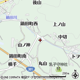 鍋田町公会堂周辺の地図
