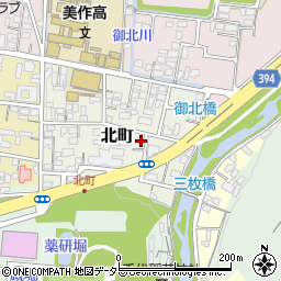 岡山県津山市北町41周辺の地図