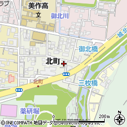 岡山県津山市北町41周辺の地図