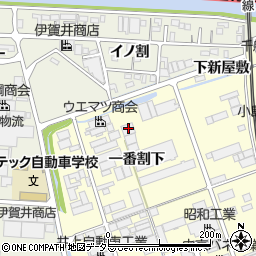 愛知県東海市名和町一番割下12-3周辺の地図