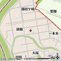 愛知県刈谷市井ケ谷町（頭做）周辺の地図
