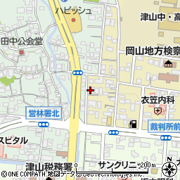 岡山県津山市椿高下2周辺の地図
