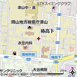 岡山県津山市椿高下48周辺の地図