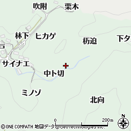 愛知県豊田市鍋田町（中ト切）周辺の地図