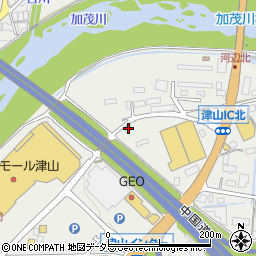岡山県津山市河辺739周辺の地図