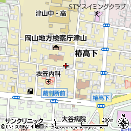 岡山県津山市椿高下49周辺の地図