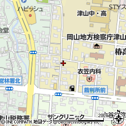 岡山県津山市椿高下26周辺の地図