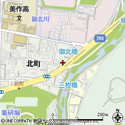 岡山県津山市北町9周辺の地図