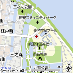 柿安本店　本社事務所周辺の地図