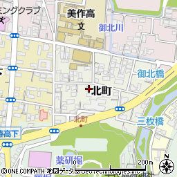 岡山県津山市北町37周辺の地図