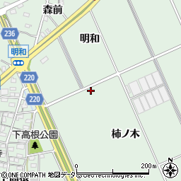 愛知県豊明市沓掛町柿ノ木周辺の地図
