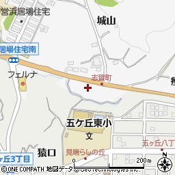 愛知県豊田市志賀町山ノ神周辺の地図