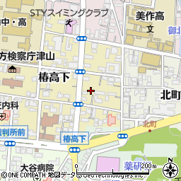 岡山県津山市椿高下121周辺の地図