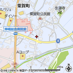 兵庫県神崎郡神河町粟賀町316周辺の地図