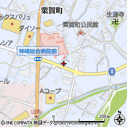 兵庫県神崎郡神河町粟賀町318周辺の地図