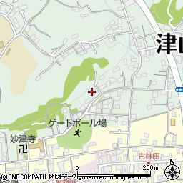 岡山県津山市林田周辺の地図
