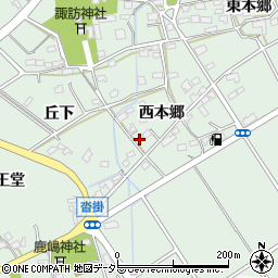 愛知県豊明市沓掛町西本郷38周辺の地図