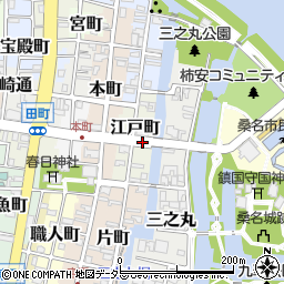 三重県桑名市江戸町周辺の地図