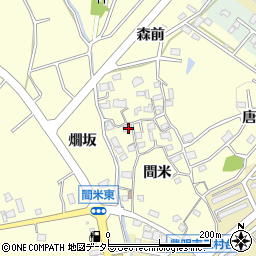 愛知県豊明市間米町間米178周辺の地図