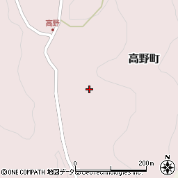 愛知県豊田市高野町平周辺の地図