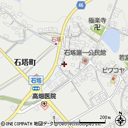 滋賀県東近江市石塔町681周辺の地図
