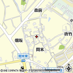 愛知県豊明市間米町間米175周辺の地図